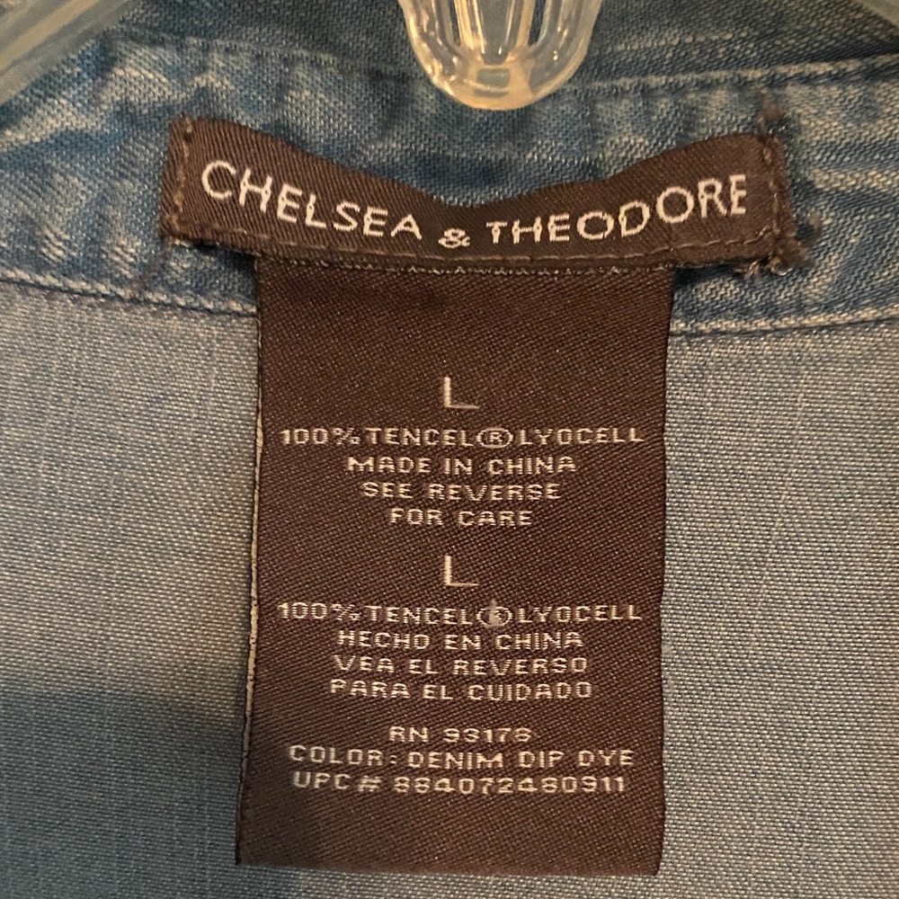 Chelsea & Theodore Blue Ombre Button Down Shirt - Picture 2 of 5